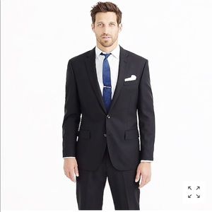 J Crew Black Ludlow Classic-fit Double Vent Suit